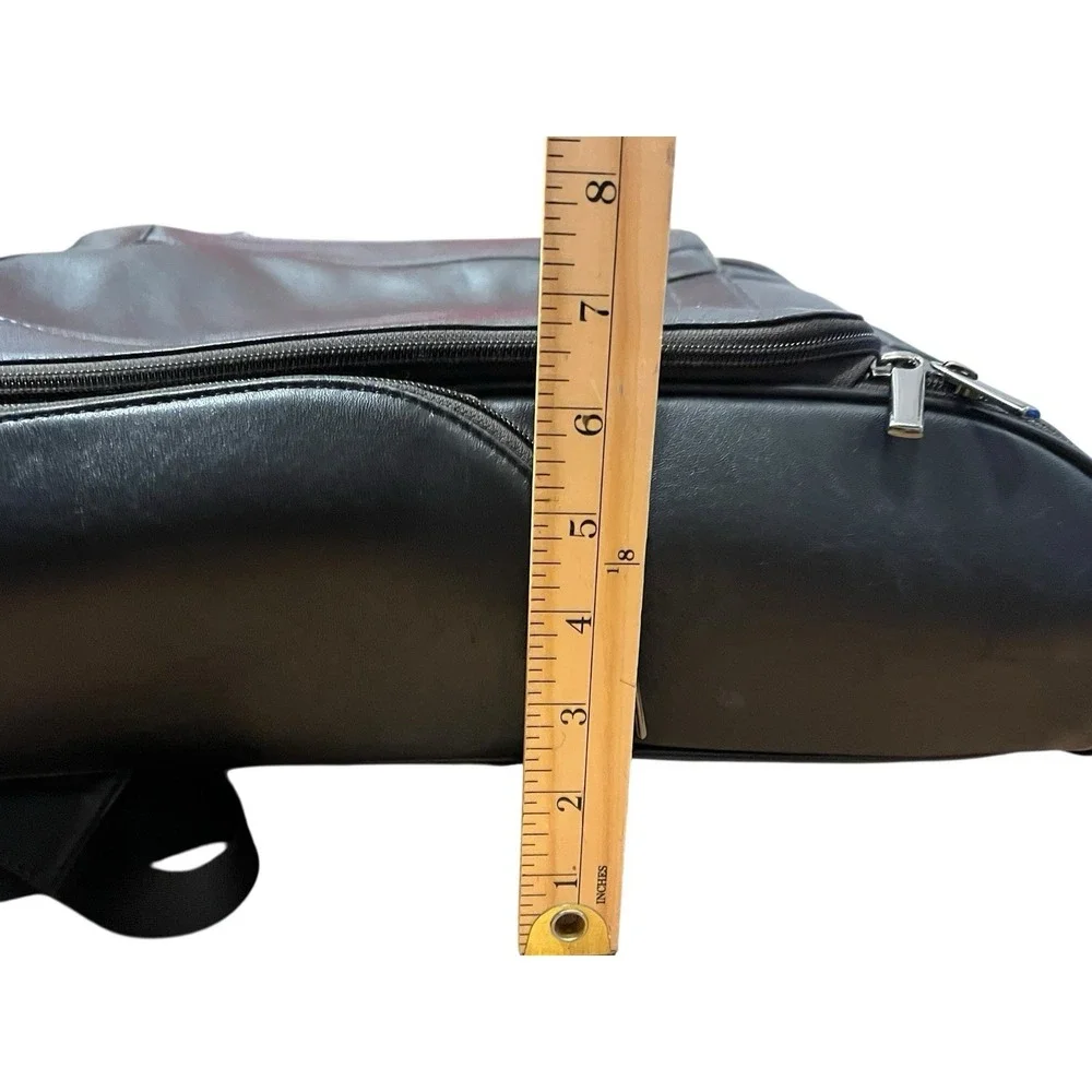 Vintage Hartmann Aviator Leather Backpack Black Luggage Carry On Travel Bag